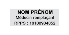 Tampon Médecin remplacant<br>Trodat 4912