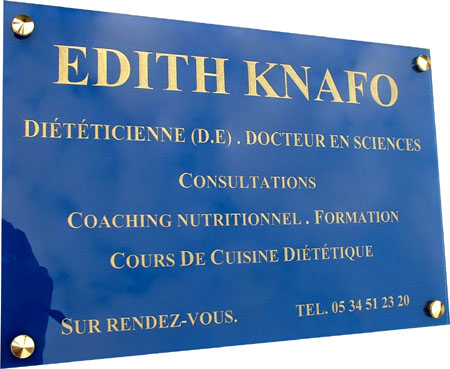 Plaque pro bleu gravure or