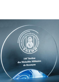 trophée plexiglass luxe