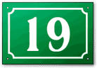 Plaque num&eacute;ro maison