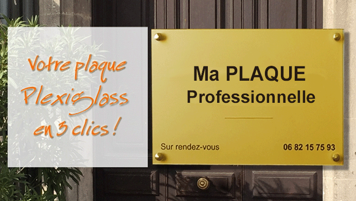 Plaque professionnelle