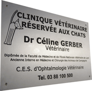 Plaque professionnelle aluminium anodis&eacute;