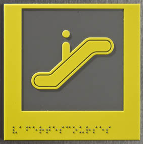 Plaque Braille ascenceur