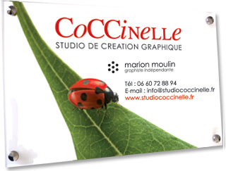 Plaque professionnelle couleurs