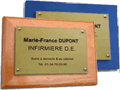 support plaque professionnelle