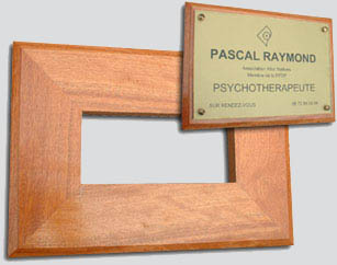 Support plaque bois exotique