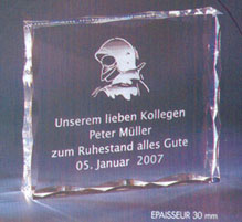 troph&eacute;e plexiglass luxe