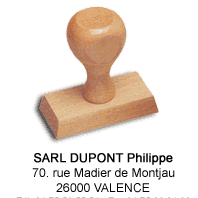 ''Text/Address'' Wood stamps