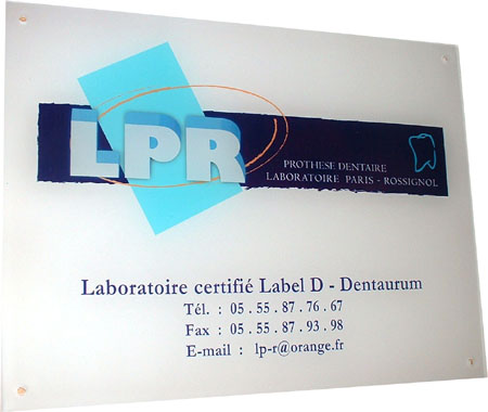 Plaque pro plexi couleur