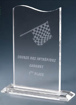 troph&eacute;e plexiglass luxe