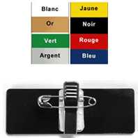  Badge personnalisé <br>Fixation épingle / Pince14