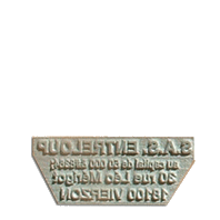 Rubber plate only <br>Custom text on 4 lines4