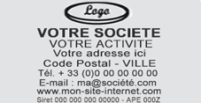 Tampon avec logo - Trodat 5208<br>8 Lignes + logo