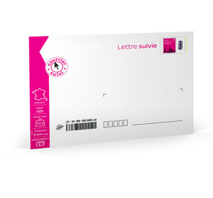 Frais expédition<br>Lettre performance suivie jusqu'à 50g