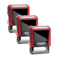 Tampon Trodat 4911- Lot de 3<br>Modèle Taille ''S'' PETIT - 4 / 5 lignes8