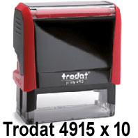 Trodat 4915 Lot de 10<br>sans empreintes