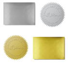 Planche de 24 étiquettes rondes<Br>Or