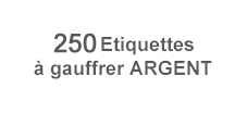 Planche de 24 étiquettes rondes<Br>Argent