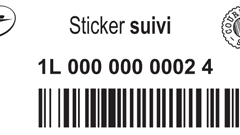 Frais exp&eacute;dition sticker suivi pour lettre 